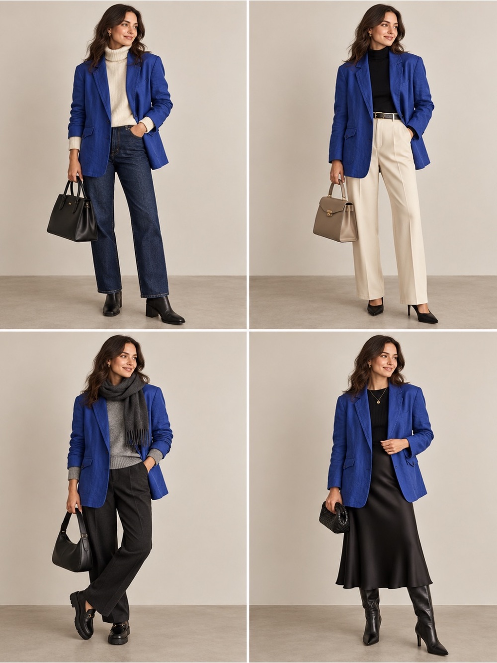 Madewell Cobalt Blue 100% Linen Relaxed Blazer Size Small
